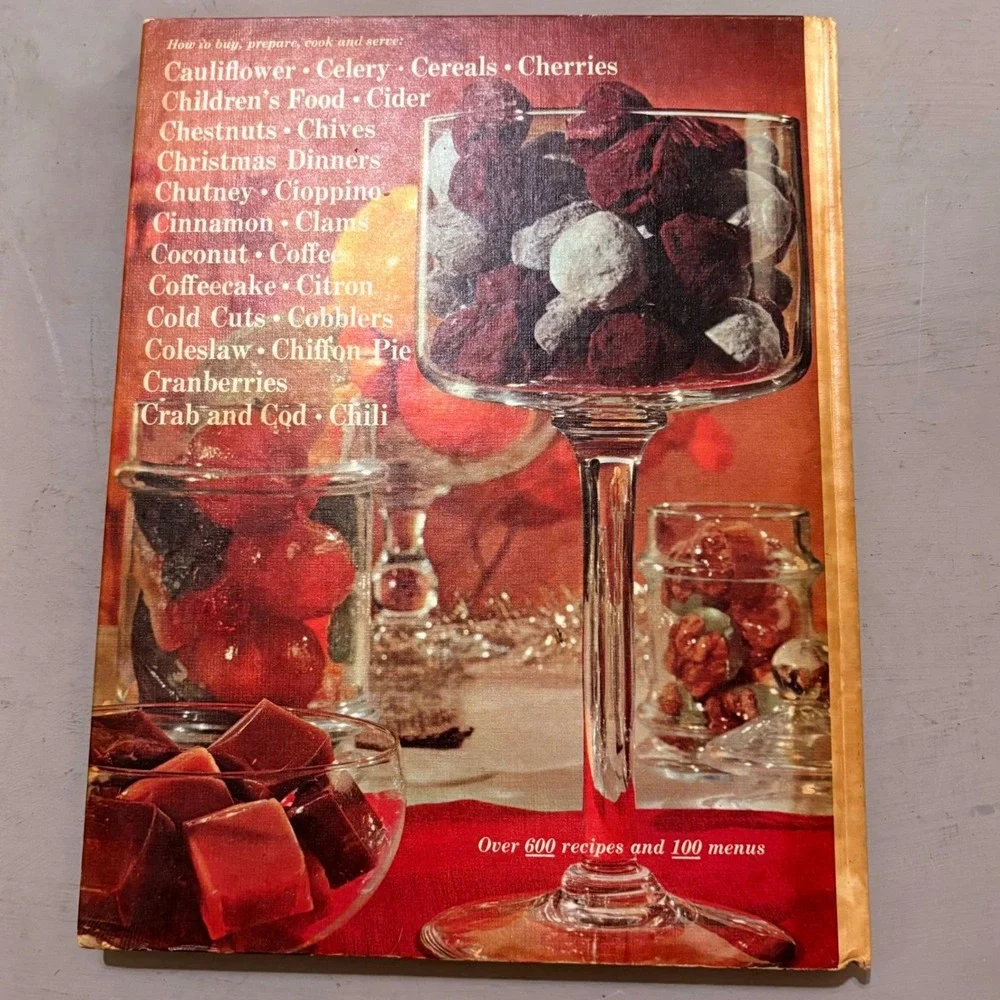 Vtg 1966 Womans Day Encyclopedia of Cookery Vol 3‎ Retro Mid Century Decor